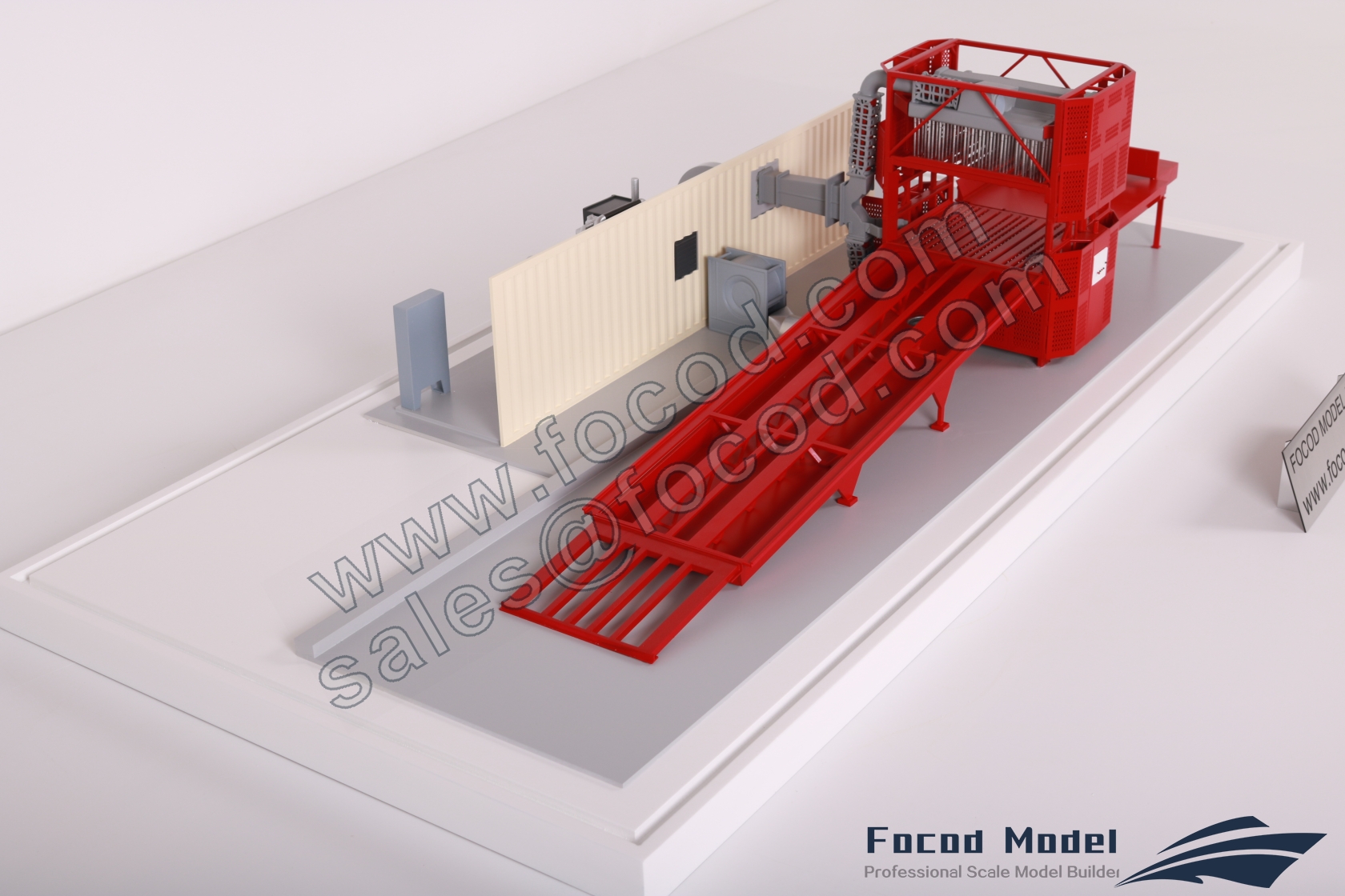 custom made model of Chinook Hay Dryer